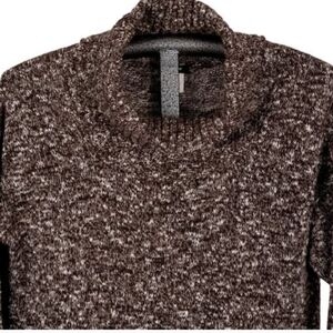 Jcrew Women's Brown & white Turtleneck Sweater